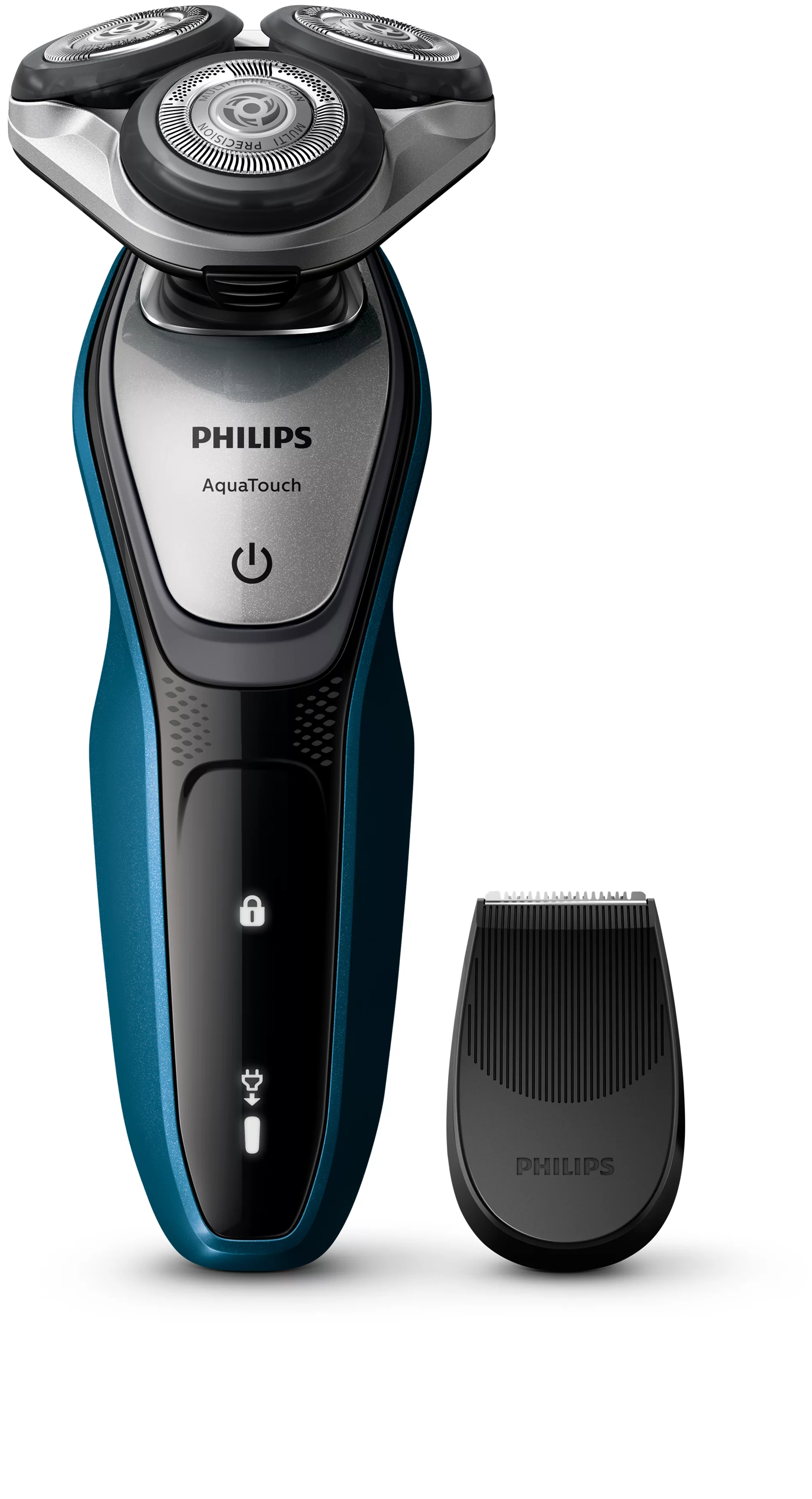 Philips SHAVER Series 5000 S5420/06R1 men's shaver Rotation shaver Trimmer Anthracite, Blue – image 1