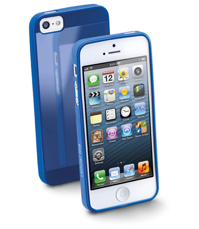Cellularline GUMMYSLIMIPHONE5B mobile phone case Cover Blue – image 1