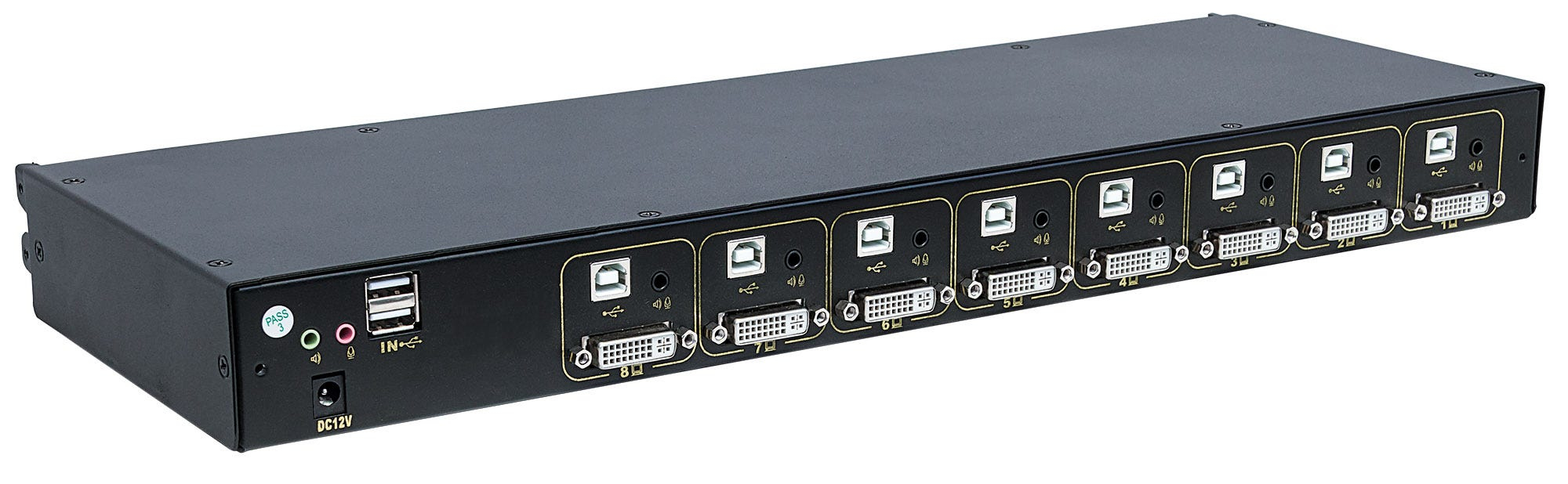Intellinet Modular 8-Port DVI KVM Switch, For Use with Product Numbers 507745, 508117, 508155 & 508162 – image 2