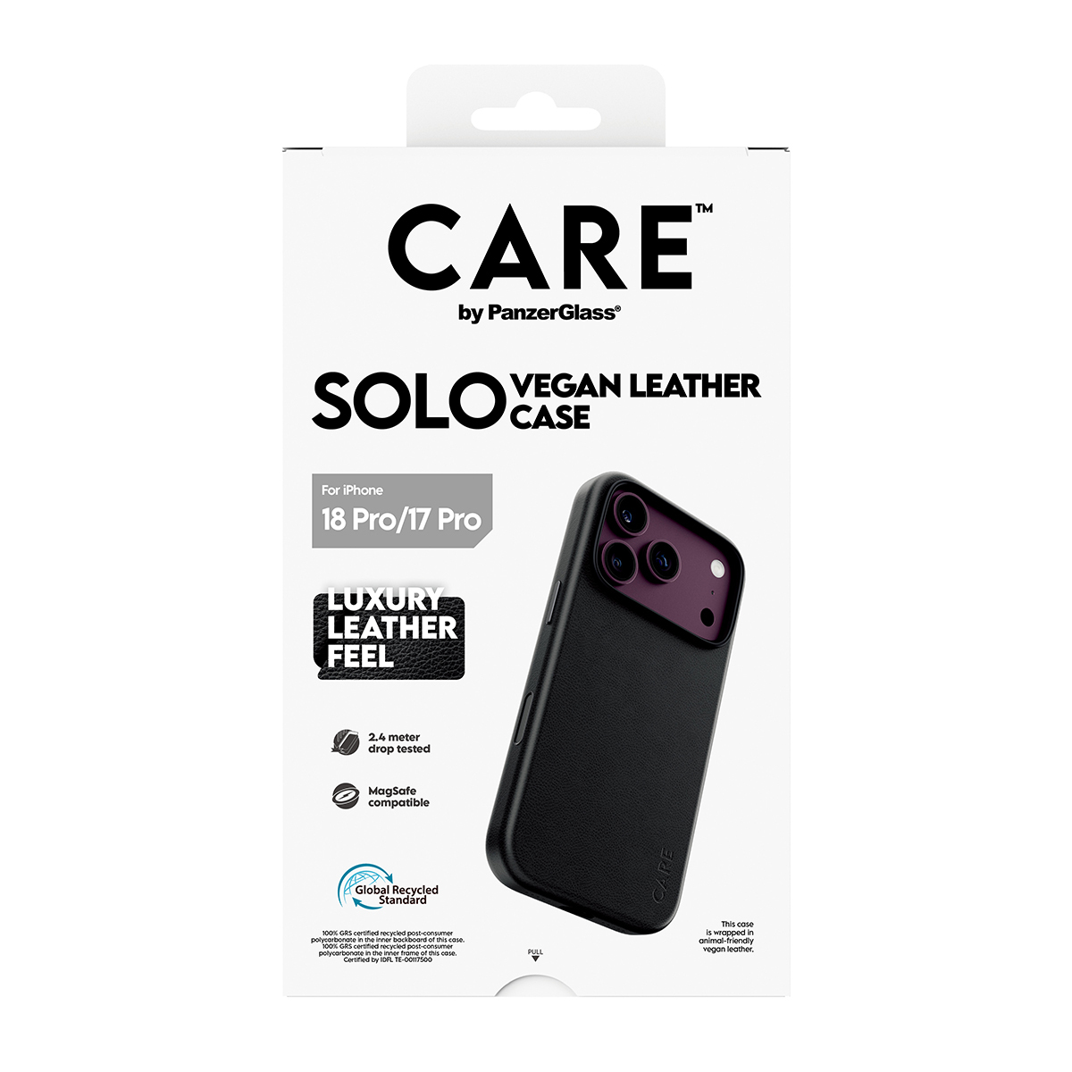 PanzerGlass CARE™ by PanzerGlass® Solo Vegan Leather Case Black w. MagSafe iPhone 18 Pro | 17 Pro – image 3