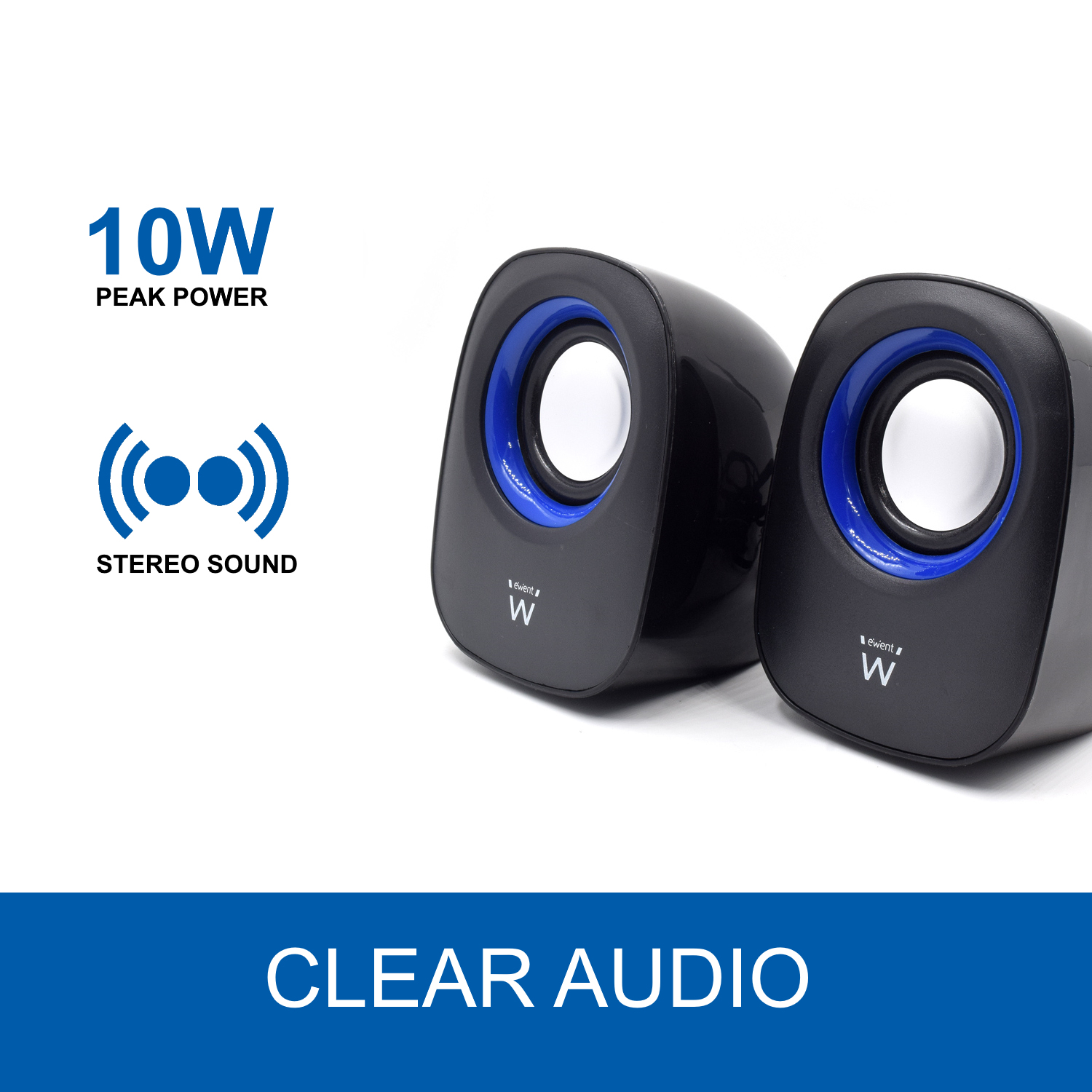 Ewent EW3501 loudspeaker 2-way Black Wired – image 4