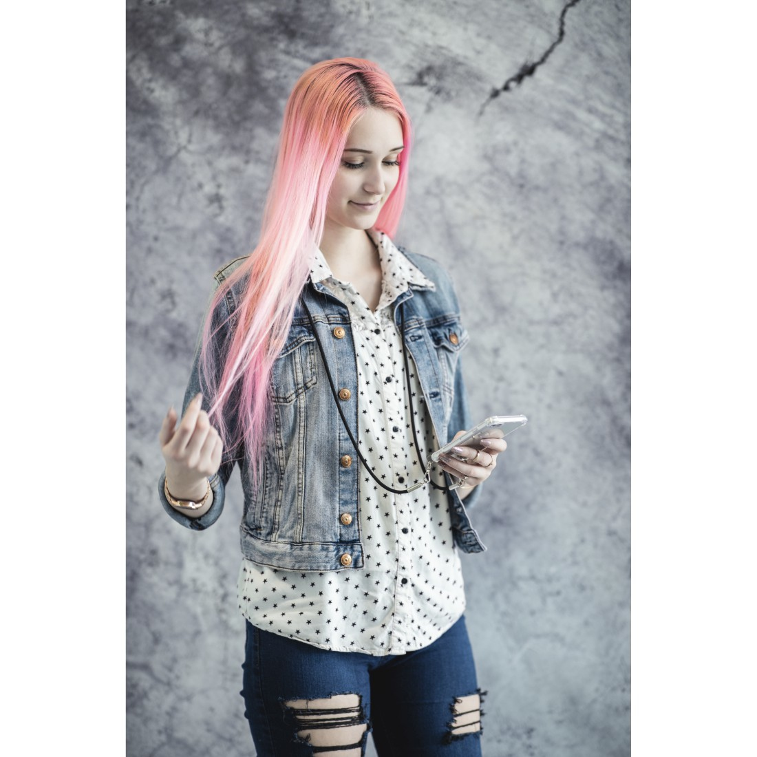 Hama Cross-Body Cover with Hanging Cord for Samsung Galaxy A71, transparent – image 7