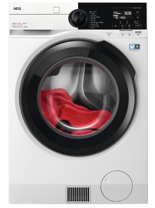 AEG LWR96944B стирально-сушильная машина Отдельно стоящий Фронтальная загрузка Белый