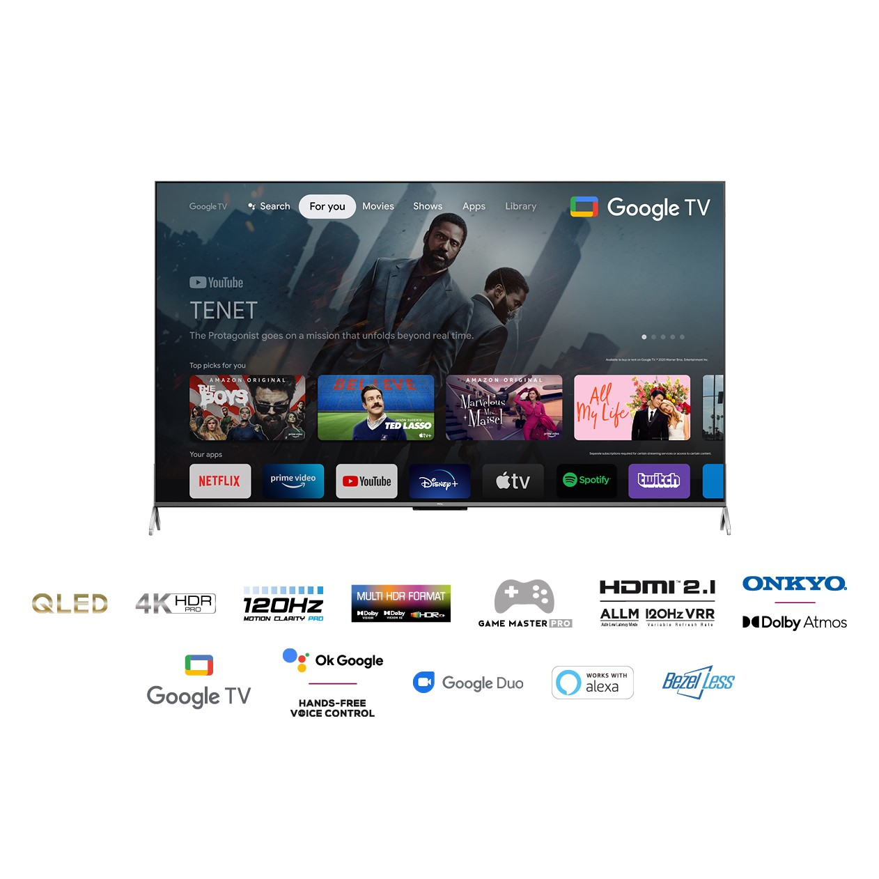 TCL 85C735K TV 2.15 m (84.5") 4K Ultra HD Smart TV Wi-Fi Black – image 3