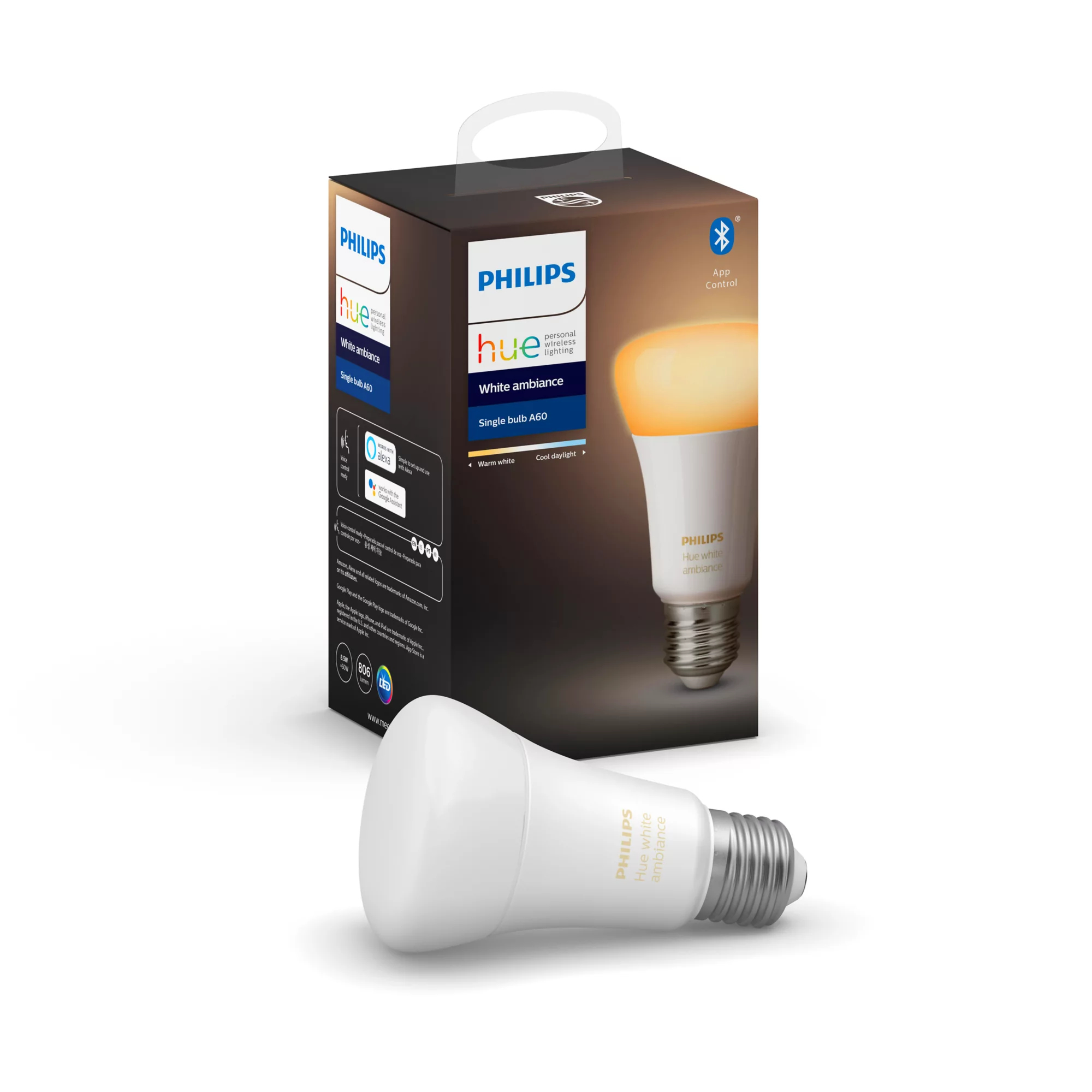 Philips by Signify Philips Hue White ambience 8718699767013 smart lighting Smart bulb Bluetooth/Zigbee – image 1