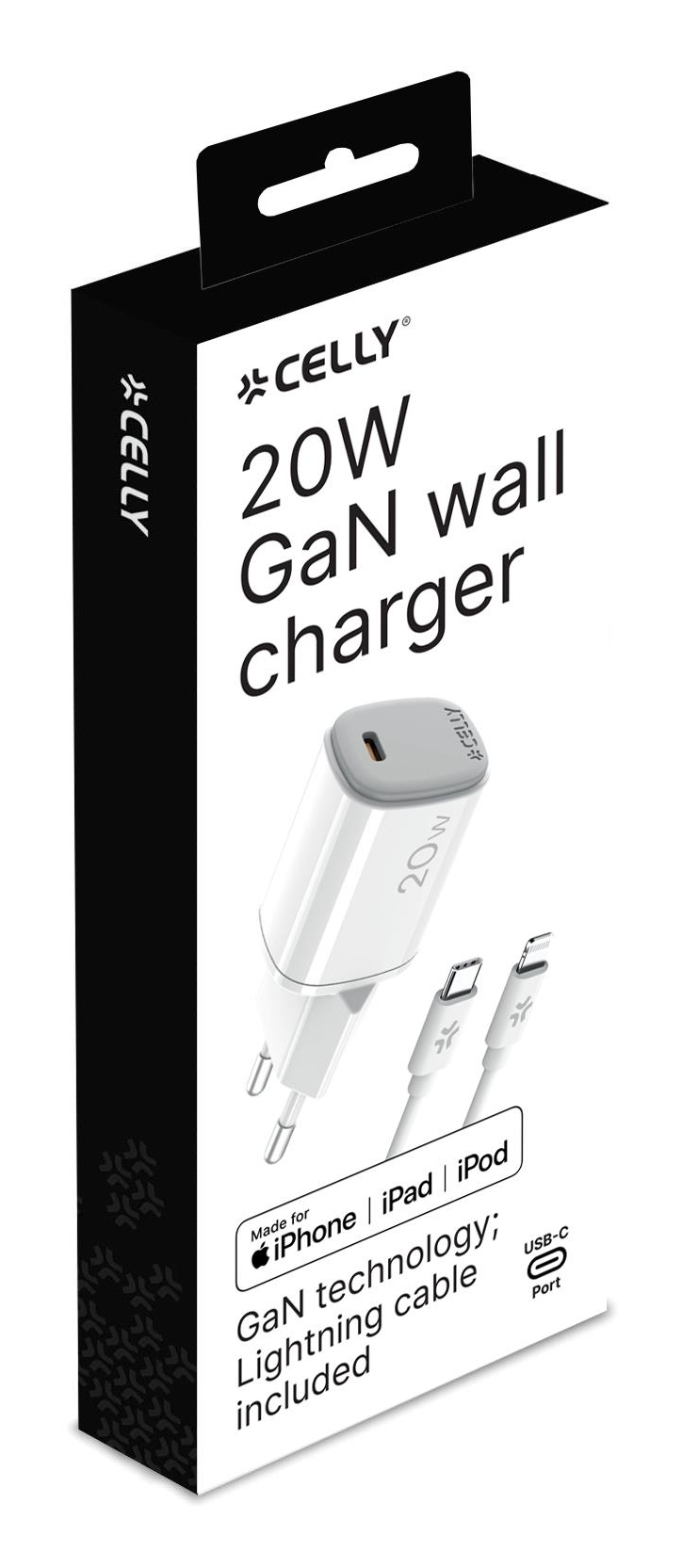 Celly UPTC1USBC20WCTL mobile device charger Digital camera, Microphone, Smartphone, Smartwatch, Tablet, Telephone White USB Indoor – image 2