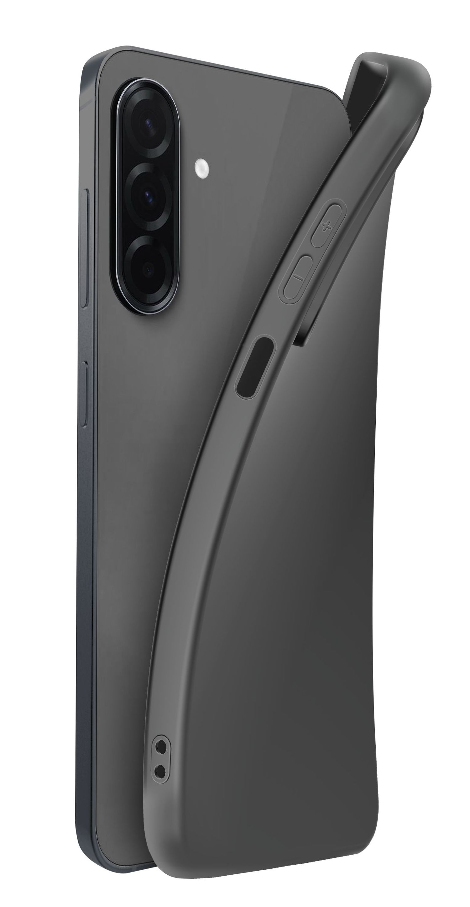 Funda móvil - CellularLine Chroma, Para Samsung Galaxy A26, Flexible, Negro