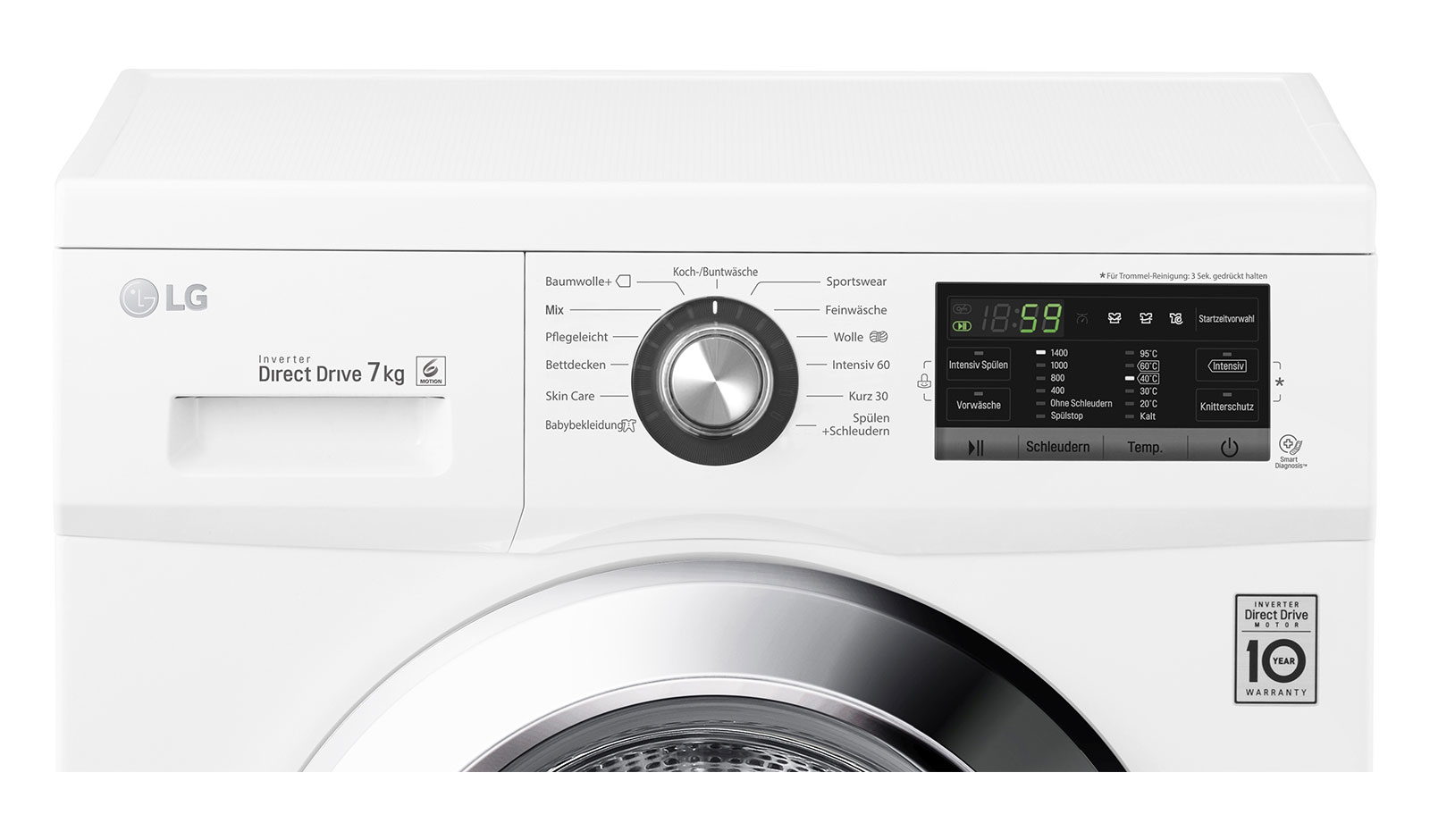 LG F1496QD3HT washing machine Front-load – image 3
