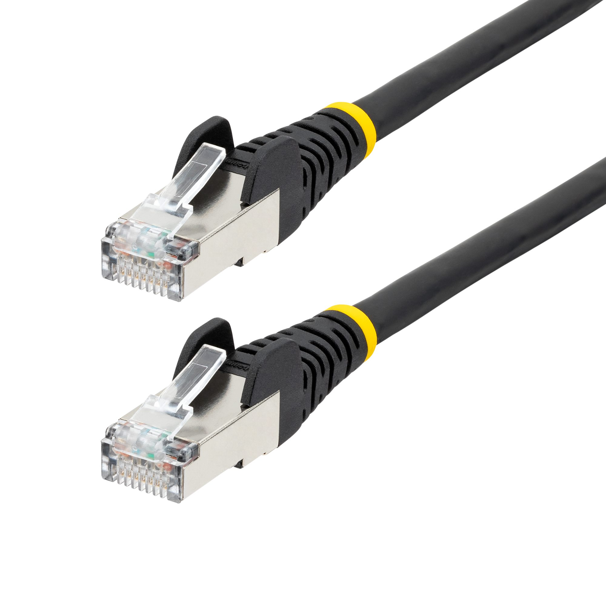 StarTech.com 100FT Black Cat6a S/FTP Ethernet Cable 10G 100W PoE LSZH NLBK-100F-6A-PATCH
