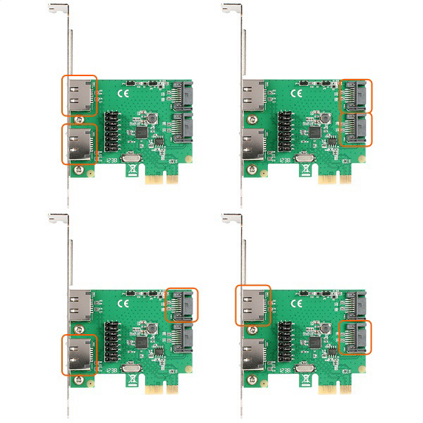 Axagon PCES-SA4 interface cards/adapter Internal SATA – image 5