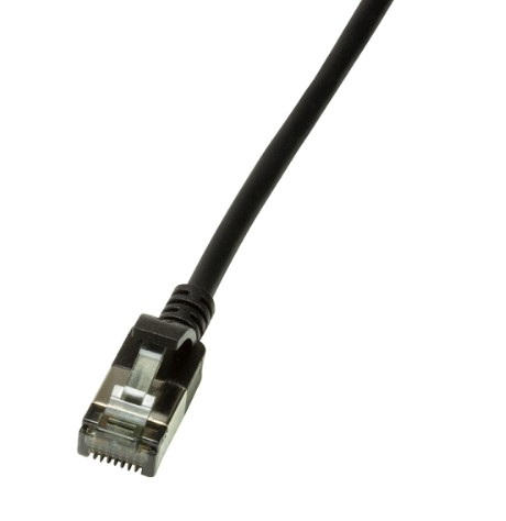 Slim U/FTP cable de red Negro 1 m Cat6a U/FTP STP