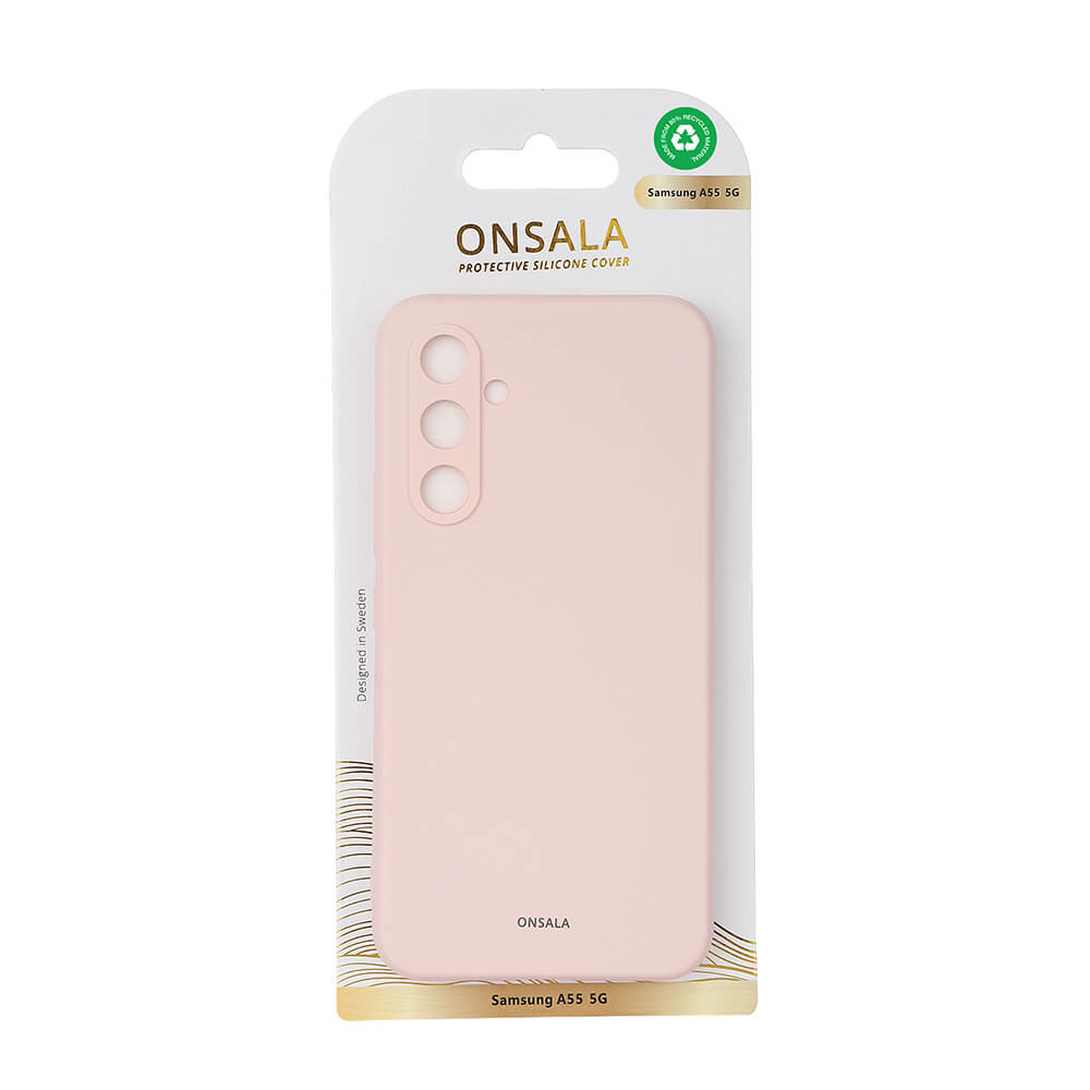 Onsala Phone Case with Silicone Feel Chalk Pink - Samsung A55 – image 2