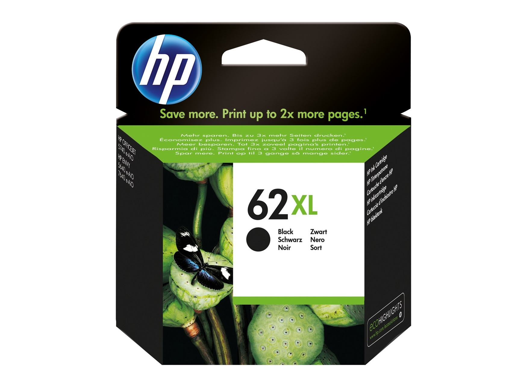 HP 62XL Black Ink Cartridge