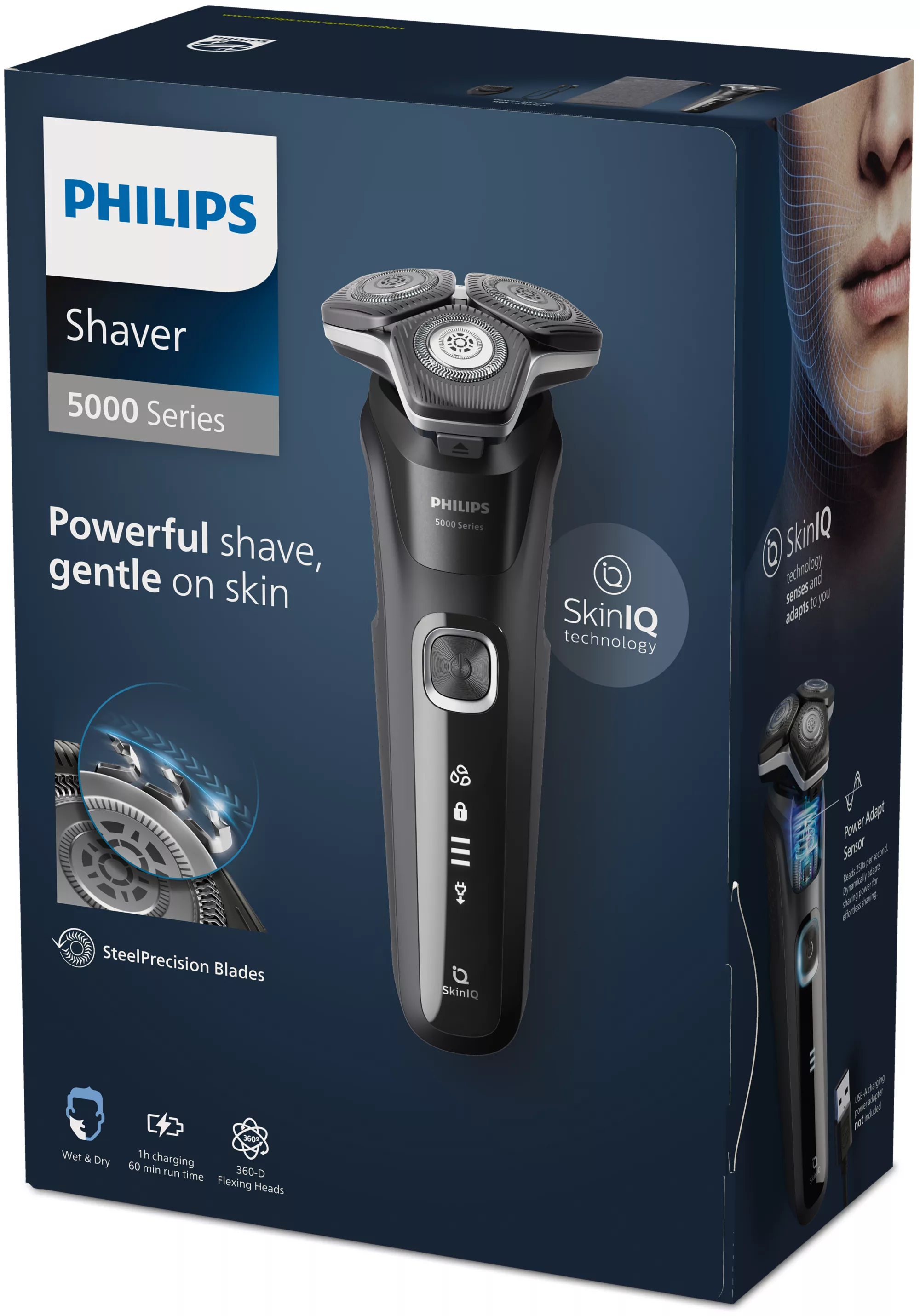 Philips SHAVER Series 5000 S5898/17 men's shaver Rotation shaver Trimmer Black – image 3