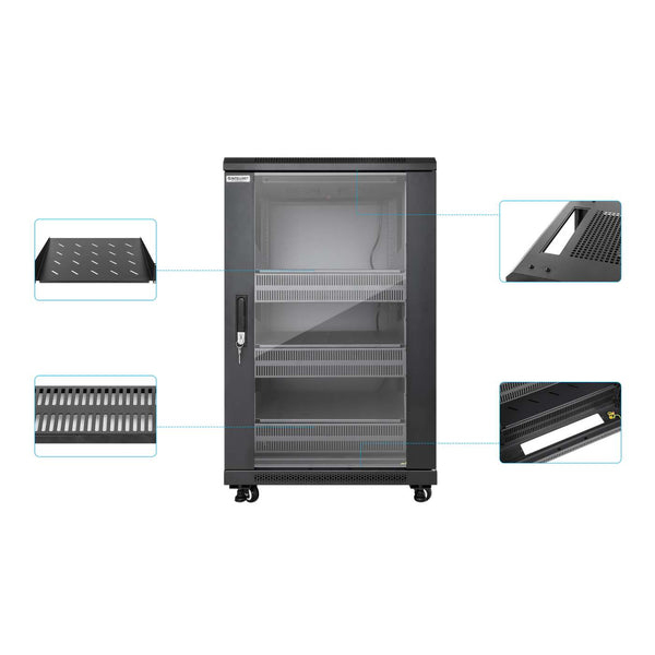 Intellinet Pro Line Network Cabinet with Integrated Fans, 18U – image 8