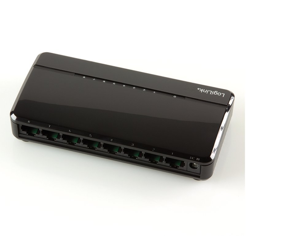 LogiLink NS0104 network switch Unmanaged L2 Fast Ethernet (10/100) Black – image 2