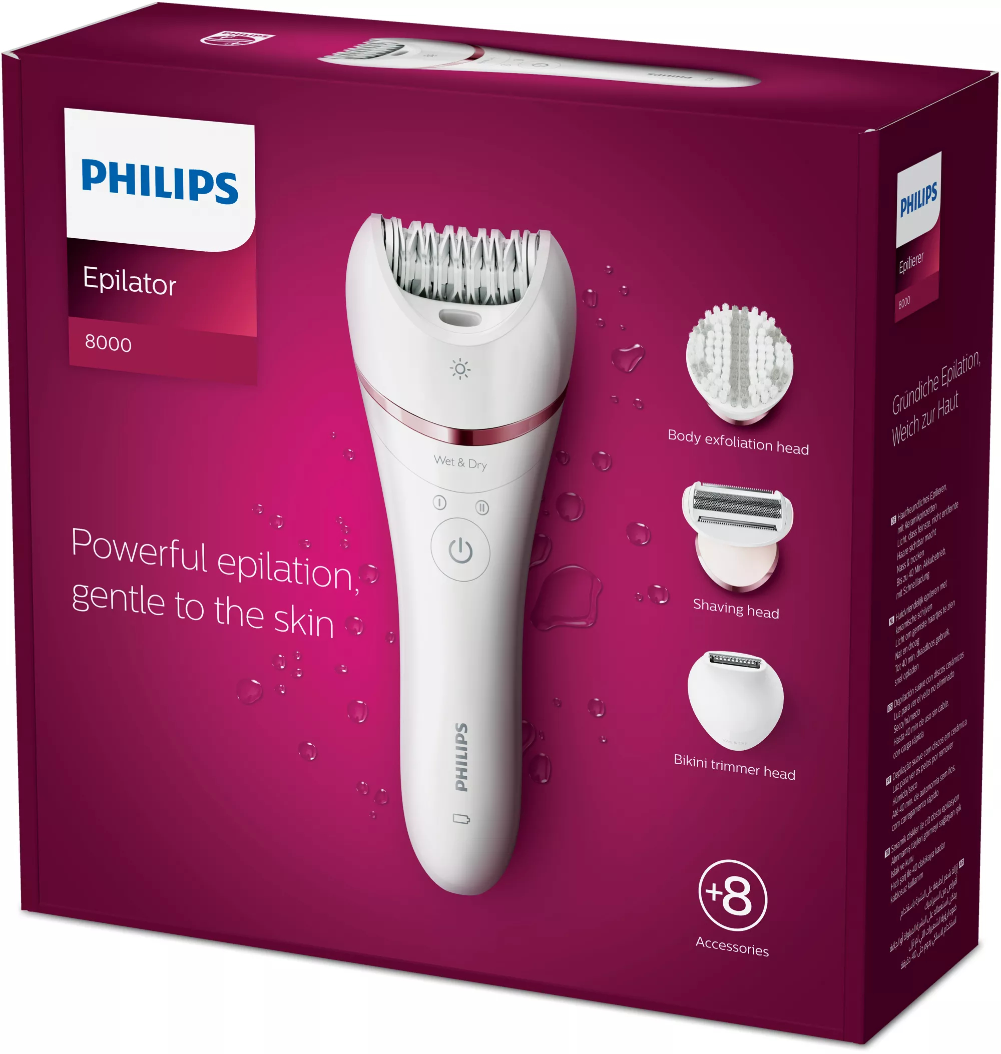 Philips 8000 series Epilator Series 8000 BRE735/00 Wet and Dry epilator – image 2