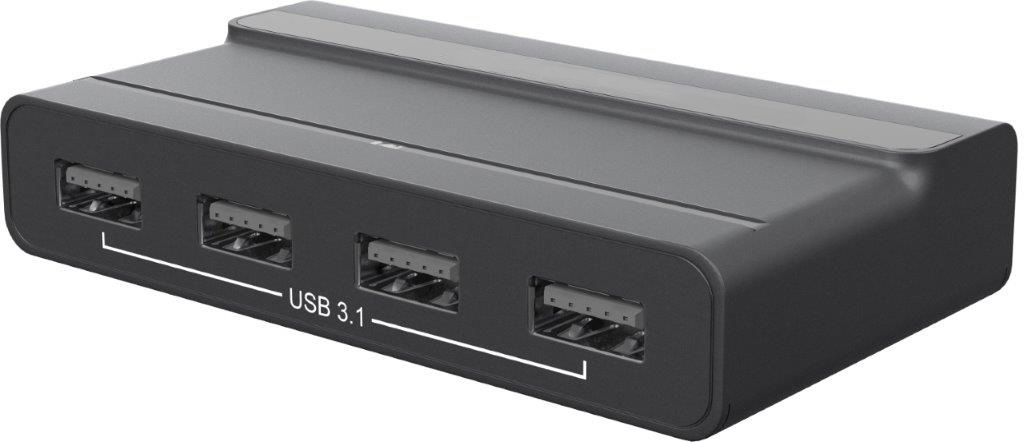 Microconnect USB3.1C-HUB interface hub USB 3.2 Gen 2 (3.1 Gen 2) Type-C 10000 Mbit/s Black