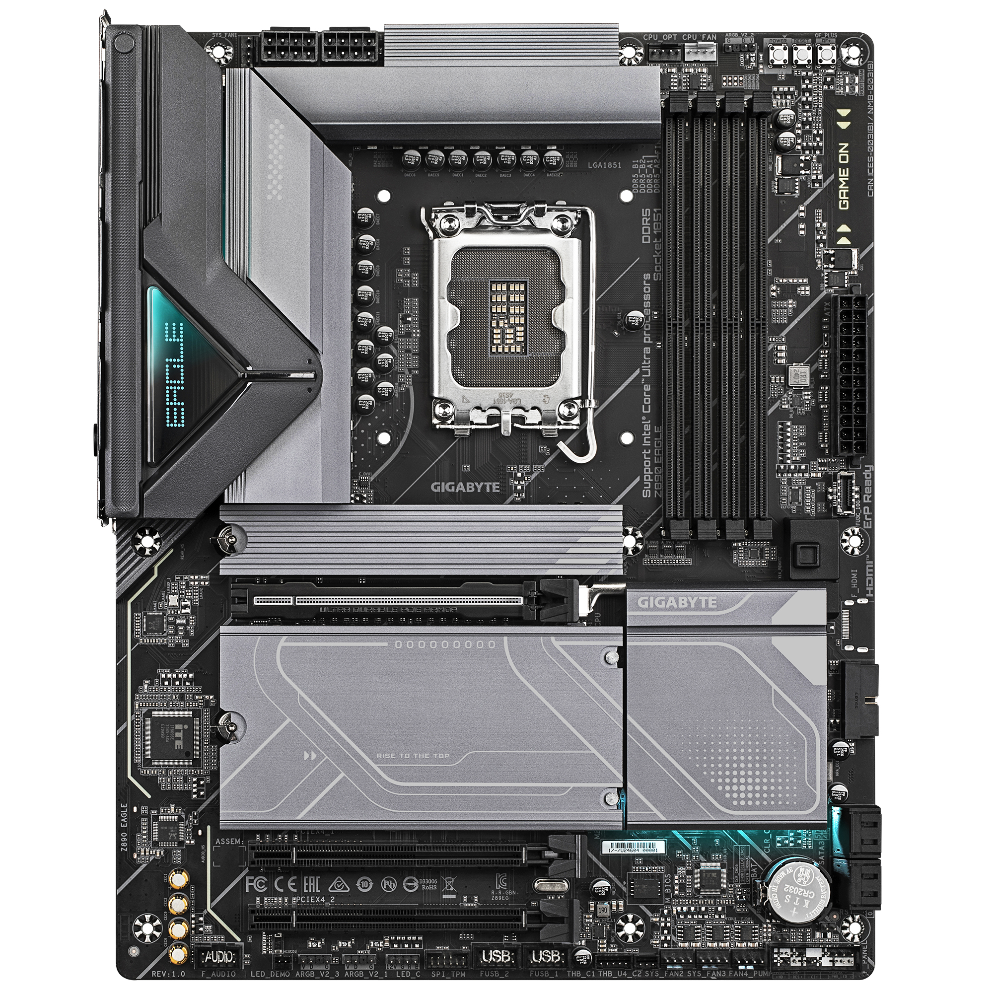 Tarjeta Madre Gigabyte Z890 EAGLE - Socket 1851 - 4x DDR5 - 5600/6400/8800(OC)MHz - DisplayPort - USB - ATX - Z890 EAGLE Tarjeta Madre Gigabyte Z890 EAGLE - Socket 1851 - 4x DDR5 - 5600/6400/8800(OC)MHz - DisplayPort - USB - ATX - Z890 EAGLE