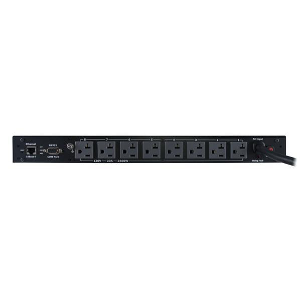 CyberPower PDU20SW8RNET power distribution unit (PDU) 8 AC outlet(s) 1U Black – image 3