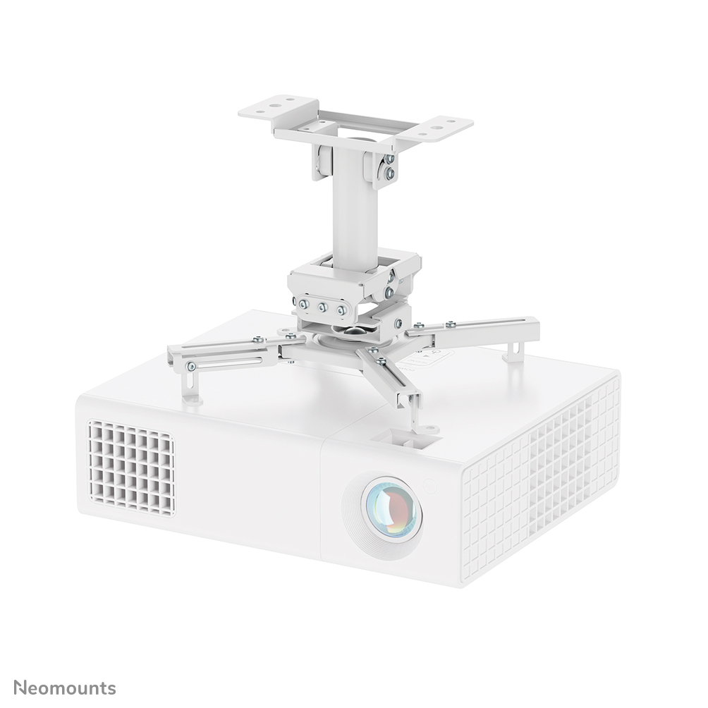 Neomounts CL25-530WH1 - Mounting kit (ceiling mount) - full-motion - for projector - easy-install, height 25.5 cm - steel - white