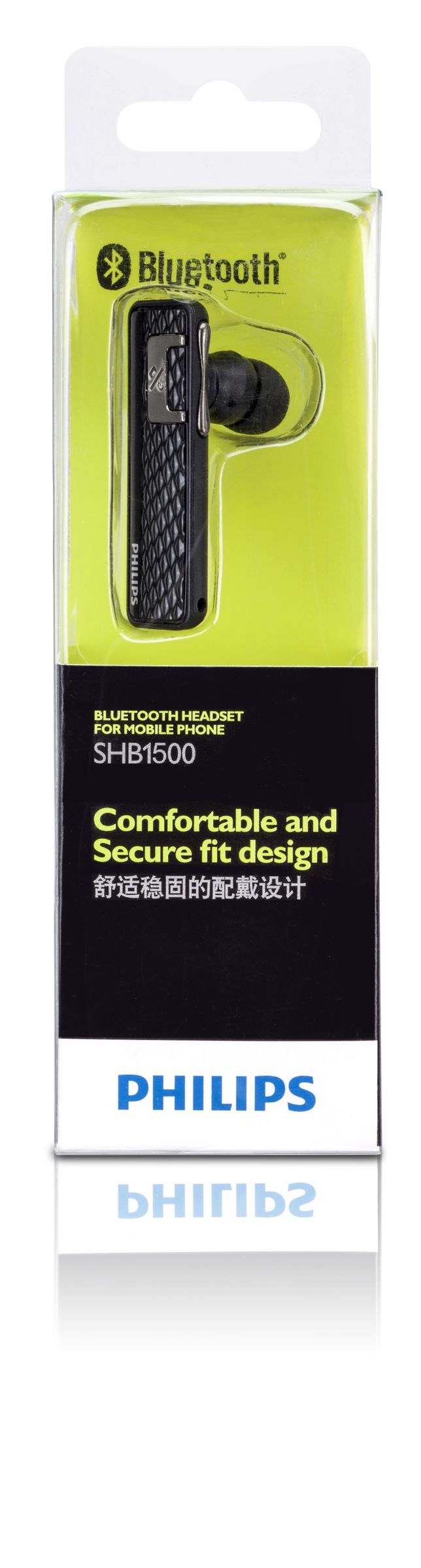 Philips SHB1500/37 headphones/headset Wireless Ear-hook, In-ear Bluetooth Black – image 2