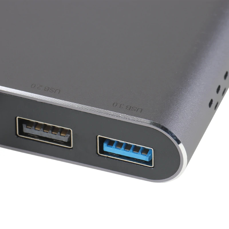 iggual IGG319222 laptop dock/port replicator Wired USB 3.2 Gen 1 (3.1 Gen 1) Type-C Grey – image 3