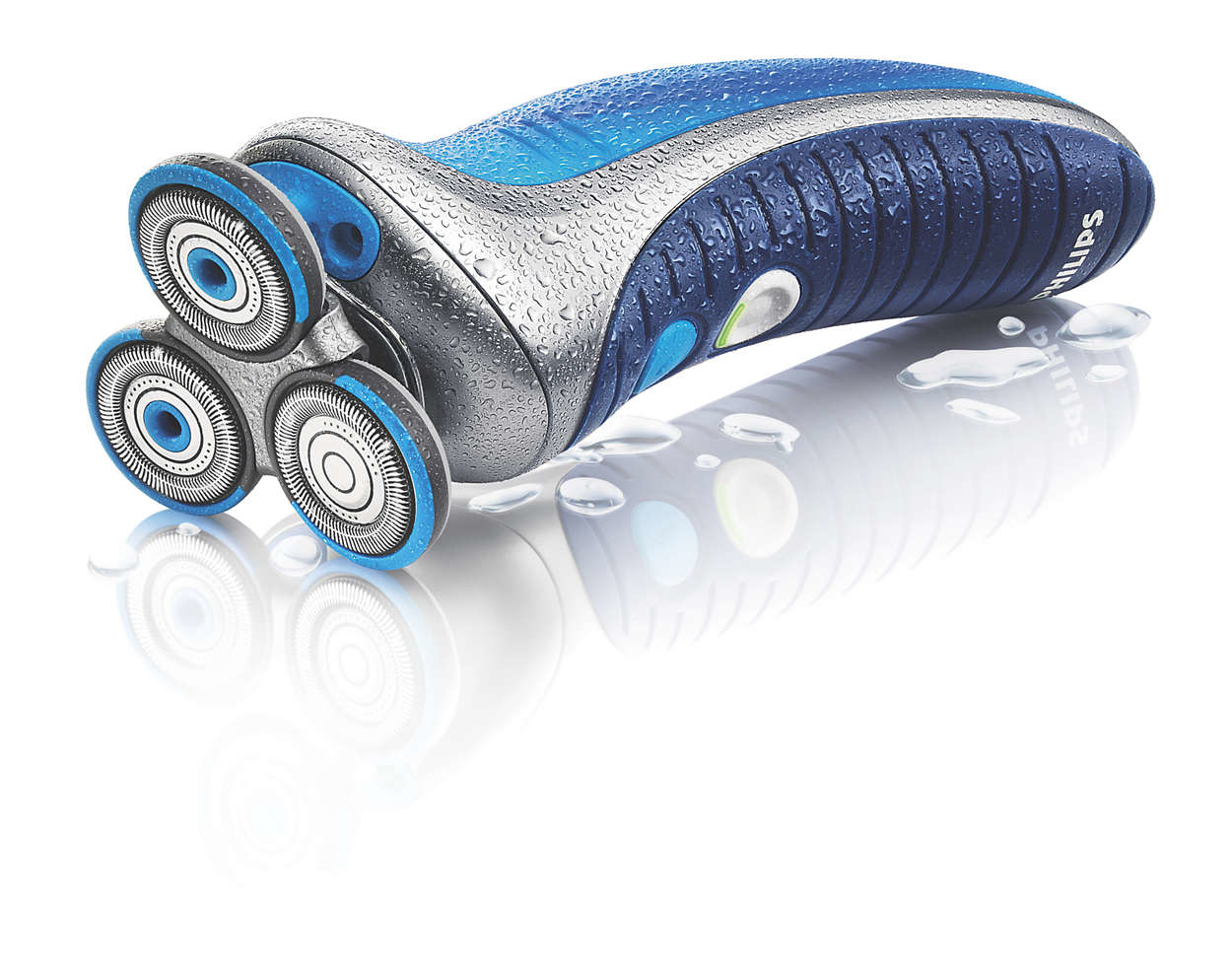 Philips HS8020/19 men's shaver Rotation shaver Blue, Silver – image 2