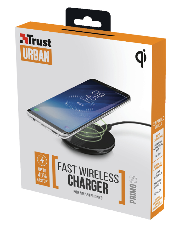 Trust Primo10 Smartphone Black USB Wireless charging Fast charging Indoor – image 5
