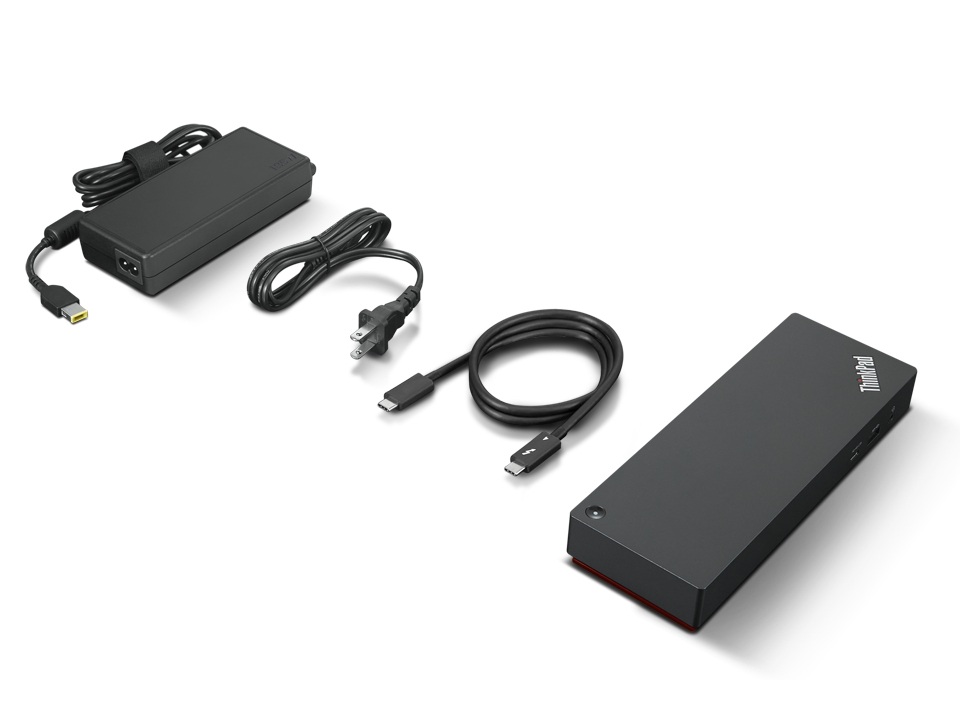 Lenovo 40B00135AR laptop dock/port replicator Wired Thunderbolt 4 Black, Red – image 6
