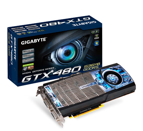 GIGABYTE GV-N480D5-15I-B graphics card GeForce GTX 480
