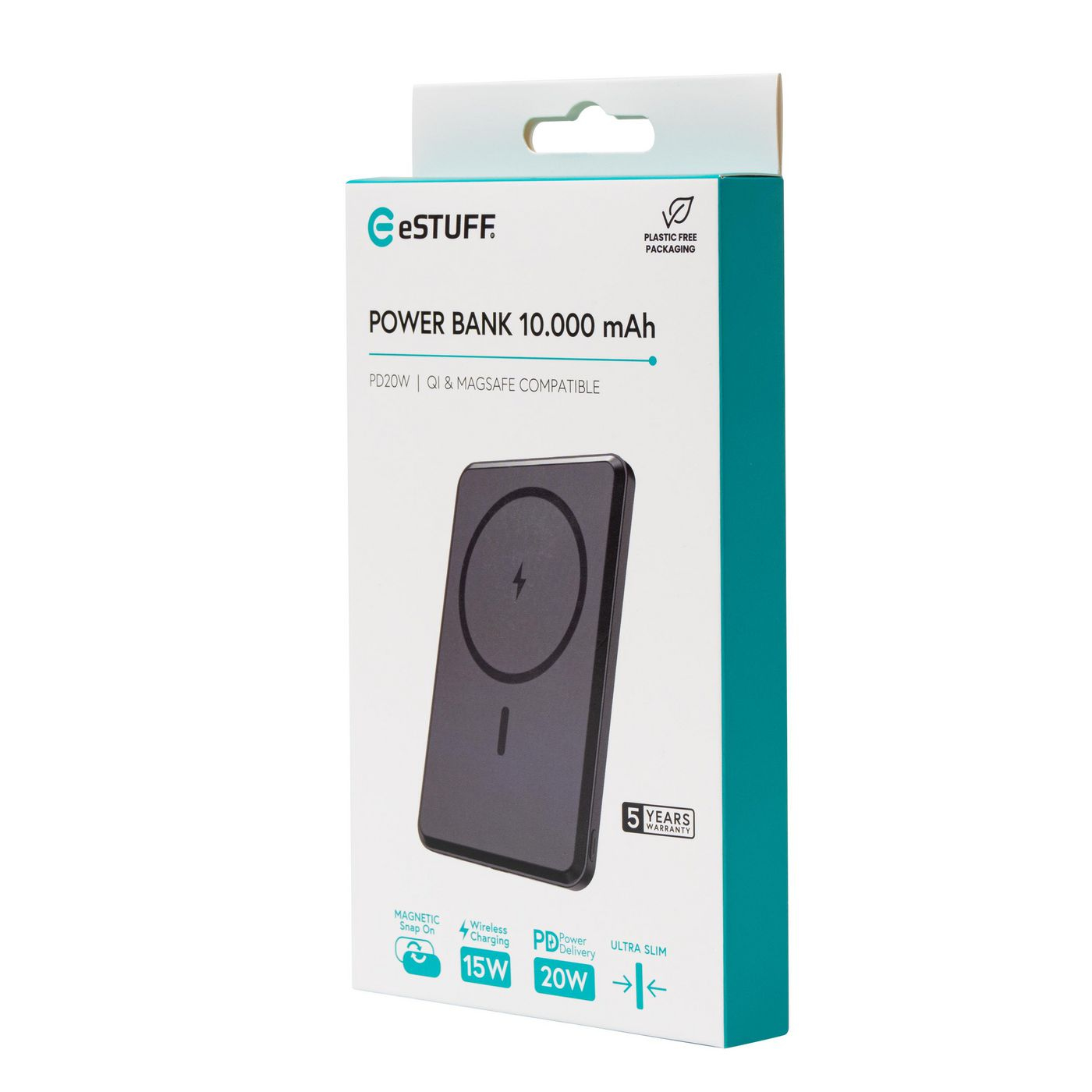 eSTUFF ES641101 power bank Wireless charging Black – image 3