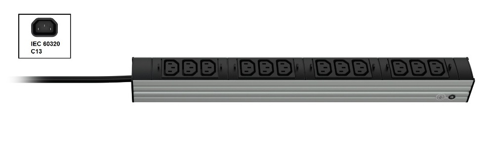 Vertiv Knürr DIS Rack PDU, IEC320, 0U/1U, input IEC 60320 C13 – image 2