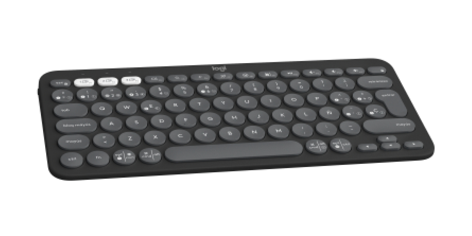 Teclado Logitech PEBBLE KEYS 2 K380S - Inalámbrico - Bluetooth - Grafito - 920-011783 Teclado Logitech PEBBLE KEYS 2 K380S - Inalámbrico - Bluetooth - Grafito - 920-011783