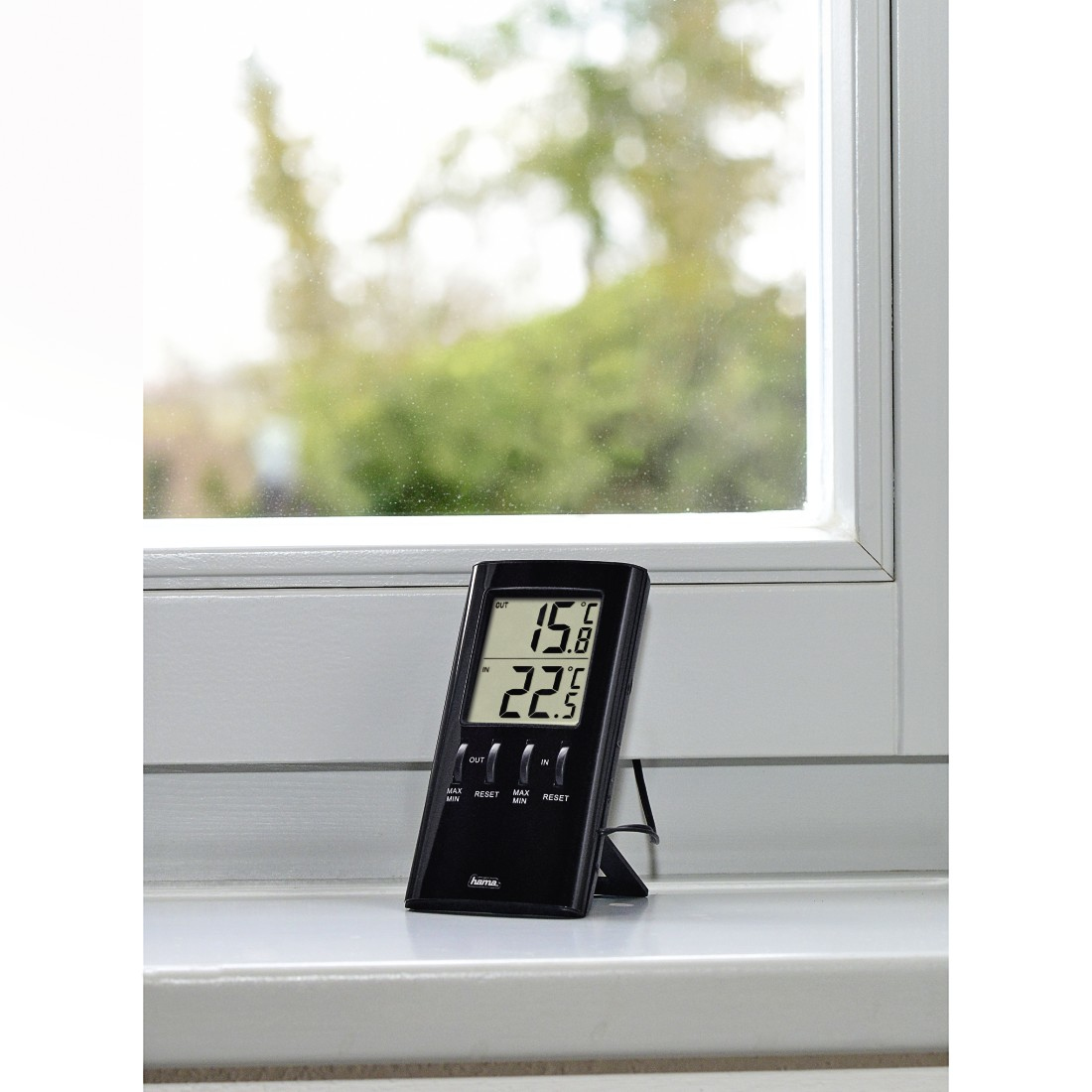 Hama T-350 Electronic environment thermometer Indoor Black – image 2