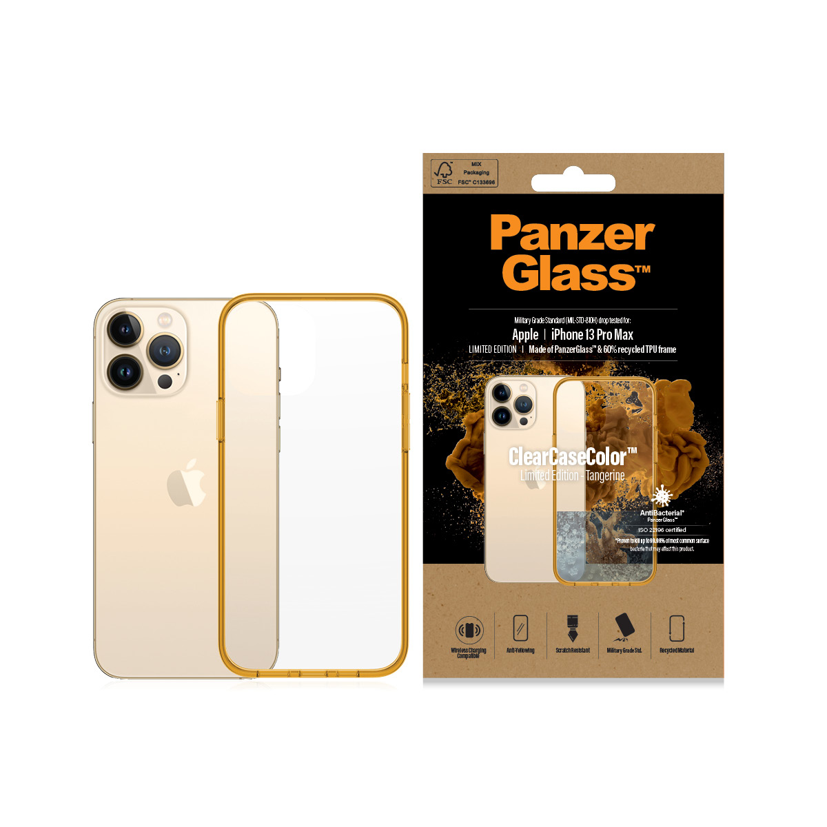 PanzerGlass ® ClearCaseColor™ iPhone 13 Pro Max - Tangerine – image 3