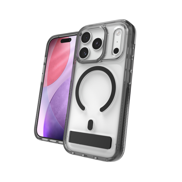 ZAGG Santa Cruz Snap KS C Design coque de protection pour téléphones portables 17,5 cm (6.9") Housse Transparent, Noir