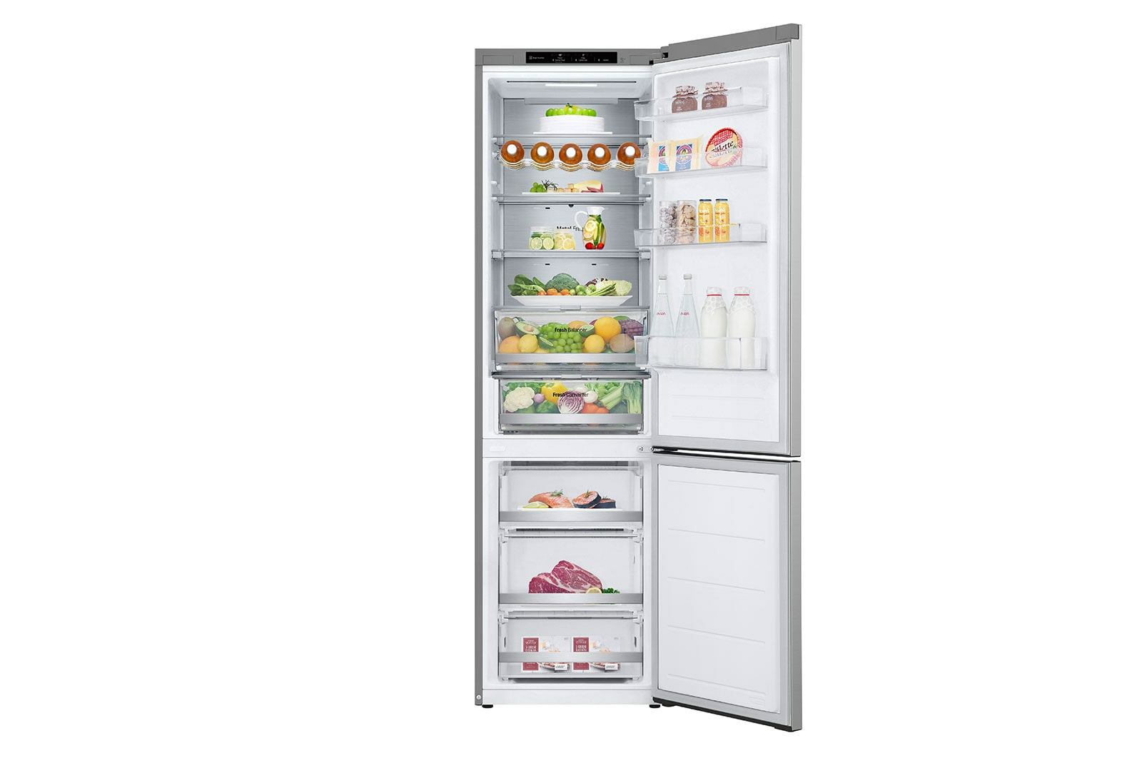 LG GBV7280BPY combi-fridge Freestanding – image 2