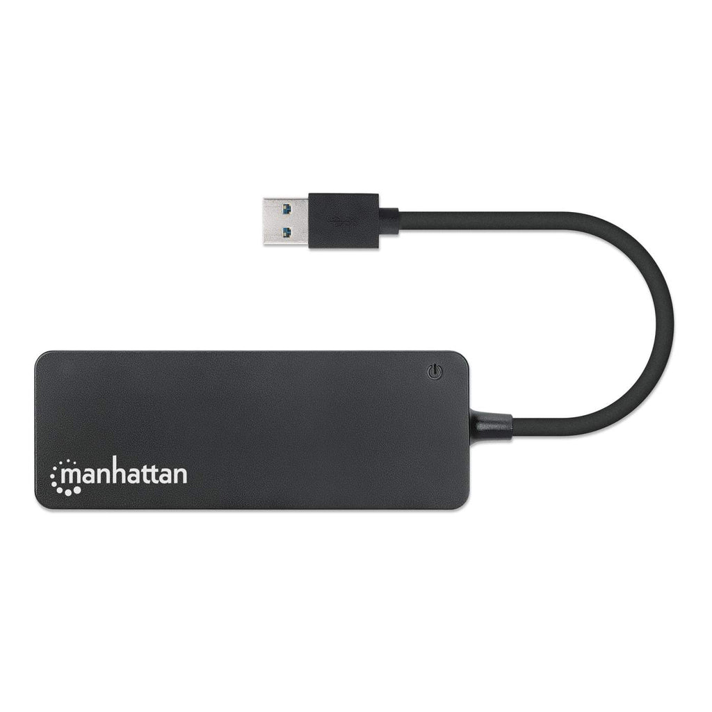 Manhattan USB-A 4-Port Hub, 4x USB-A Ports, 5 Gbps (USB 3.2 Gen1 aka USB 3.0), USB powered (no external power supply required), Equivalent to ST4300PBU3 & ST430 – image 4