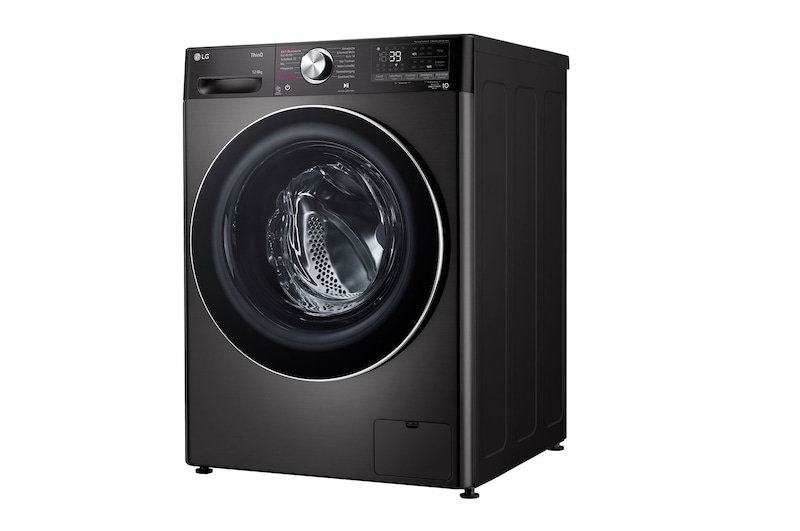 LG V9WD128H2B washer dryer Freestanding Front-load Black, Stainless steel – image 6