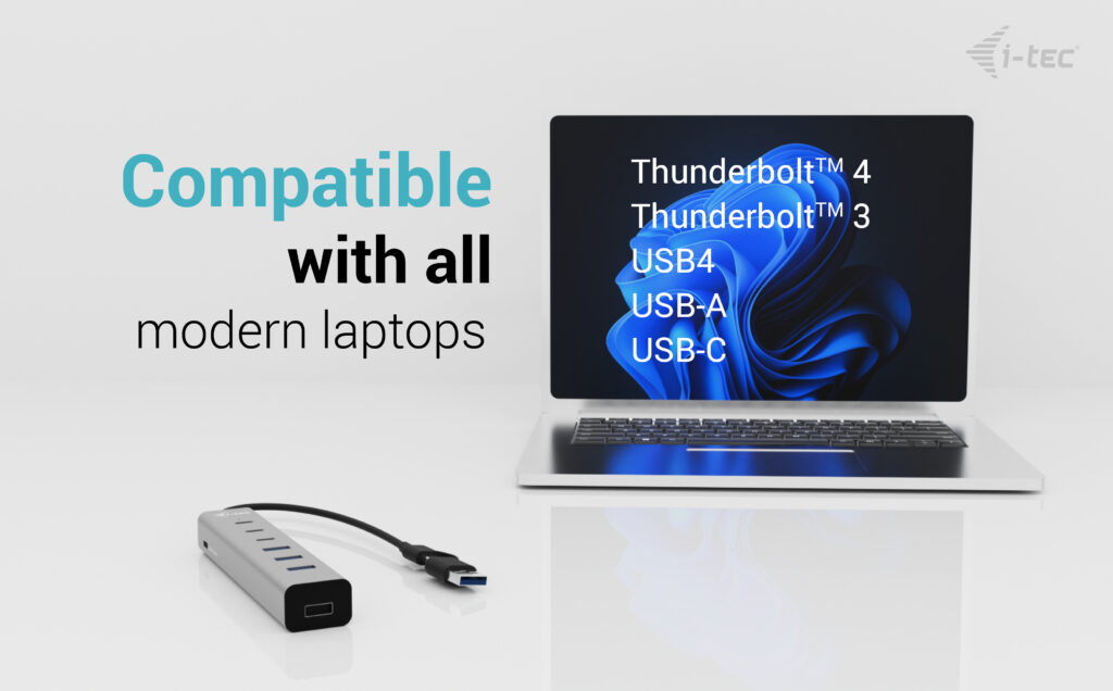 i-tec USB-C/USB-A Charging Metal HUB 7 port (3x USB-C, 4x USB-A) – image 5