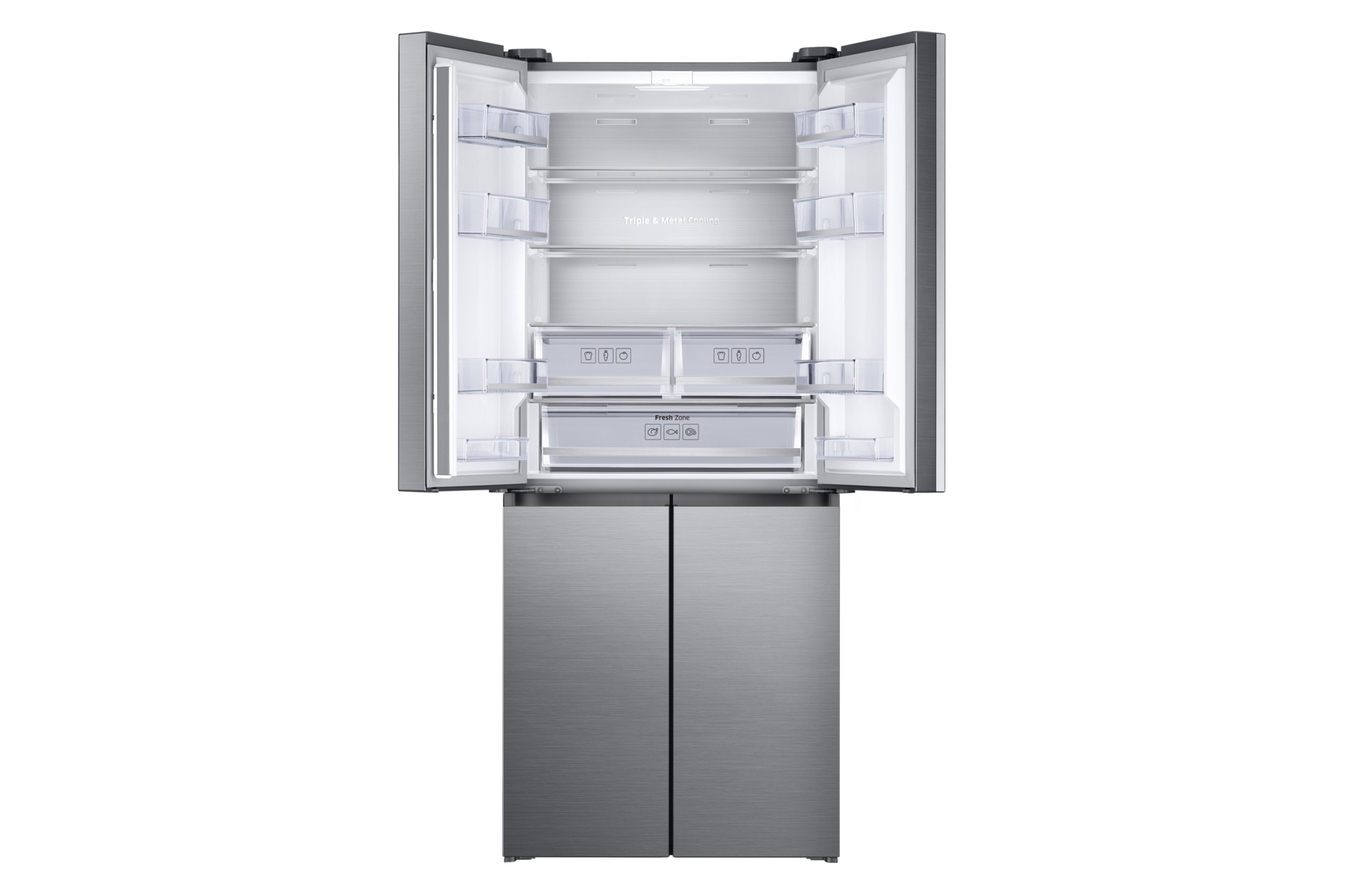 Samsung Series 8 RF50K5960S8/EU French Style Fridge Freezer with Cool Select+ - Inox – image 4