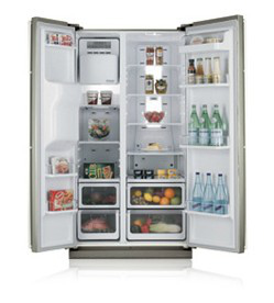 Samsung RS21HDUPN1 side-by-side refrigerator Freestanding – image 2