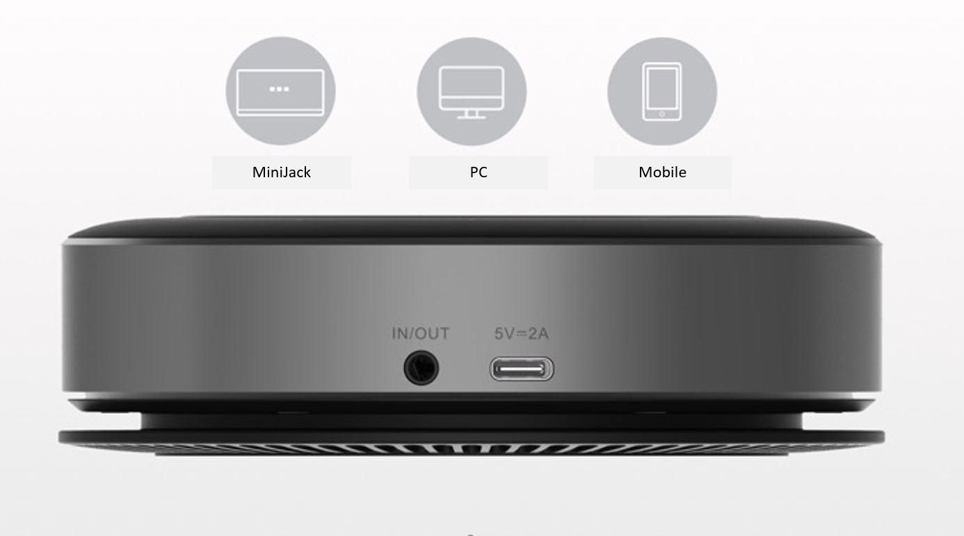 Vivolink VLSP20 speakerphone Telephone USB/Bluetooth Aluminium – image 3