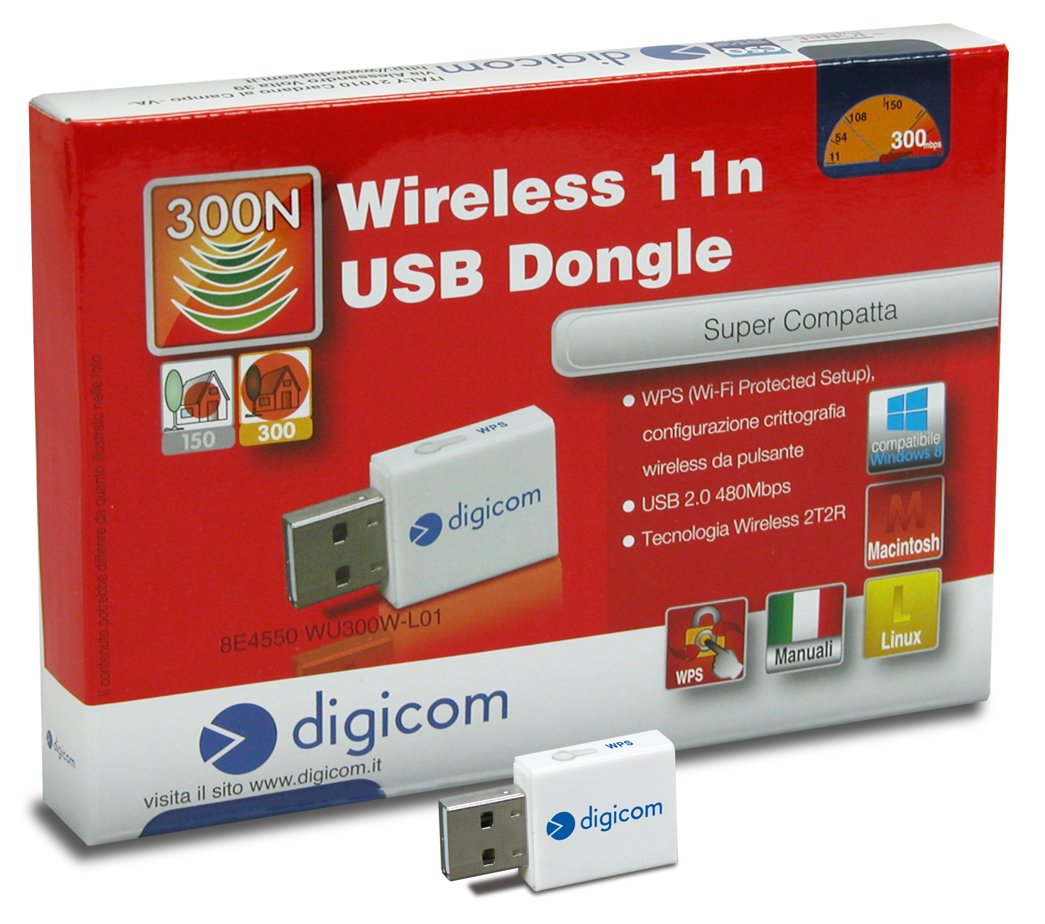 Digicom 8E4550 network card WLAN 300 Mbit/s – image 2