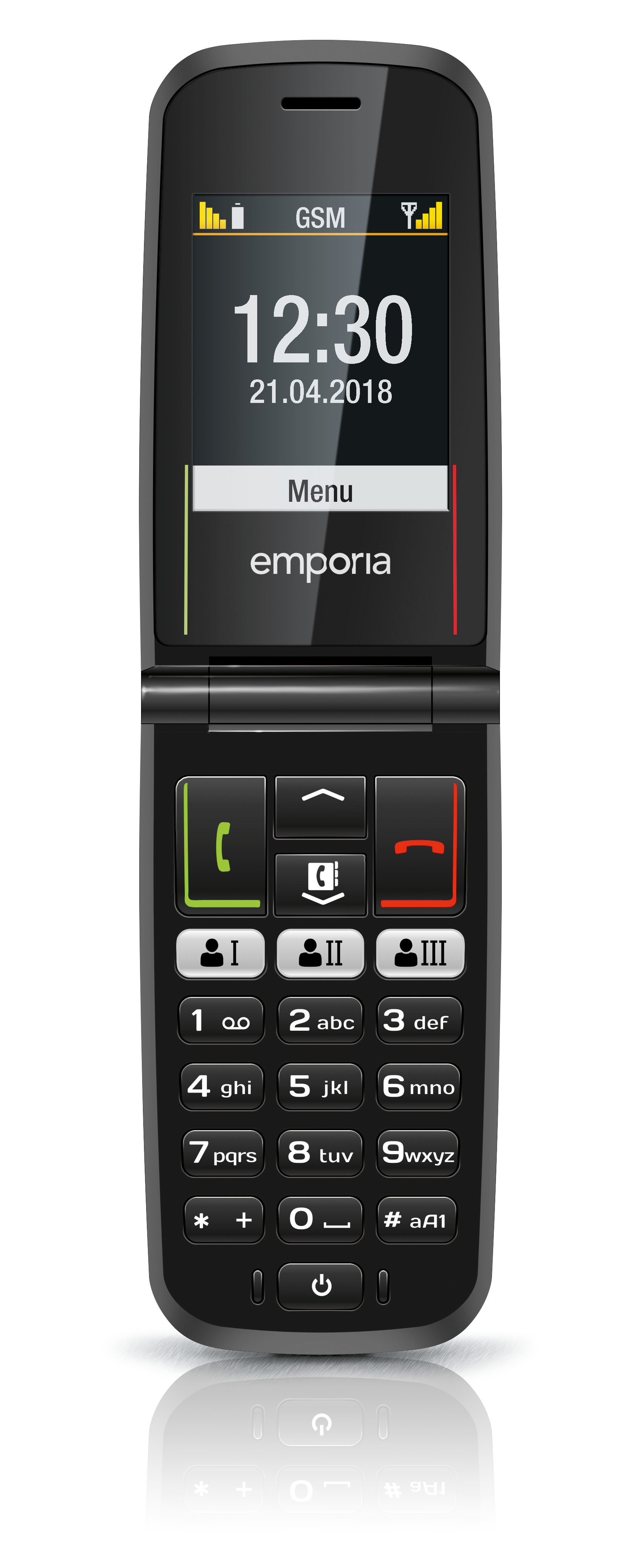 Emporia FLIP 5.59 cm (2.2") 85 g Black Senior phone – image 2