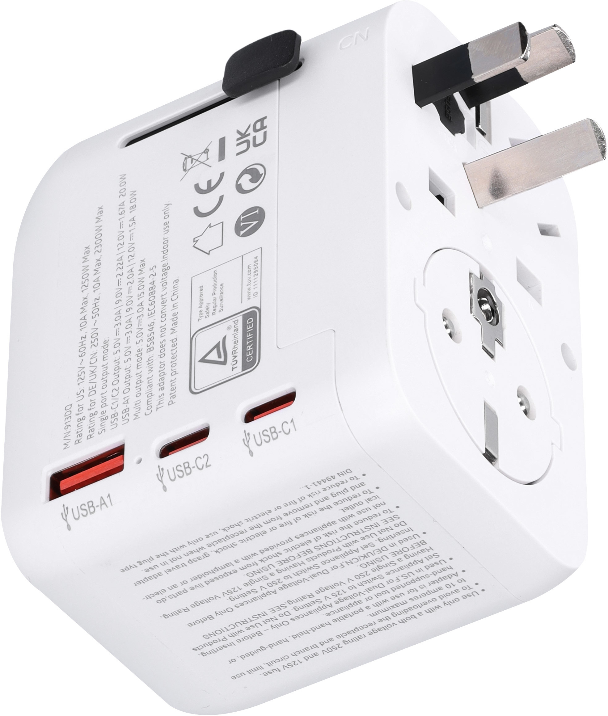Mobiparts Universal World Travel Charger White – image 3