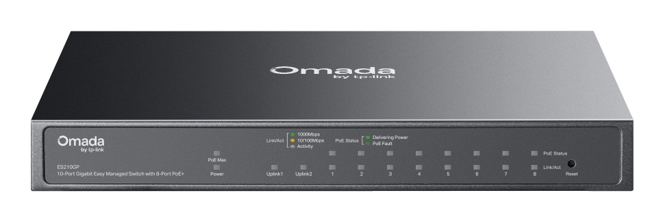 TP-LINK Omada 10-Port Gigabit Easy Switch with 8-Port PoE+