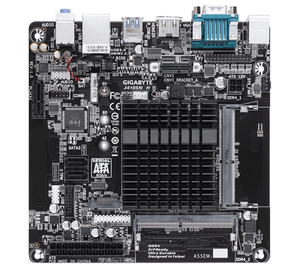 GIGABYTE J4105N H (rev. 1.0) – image 1