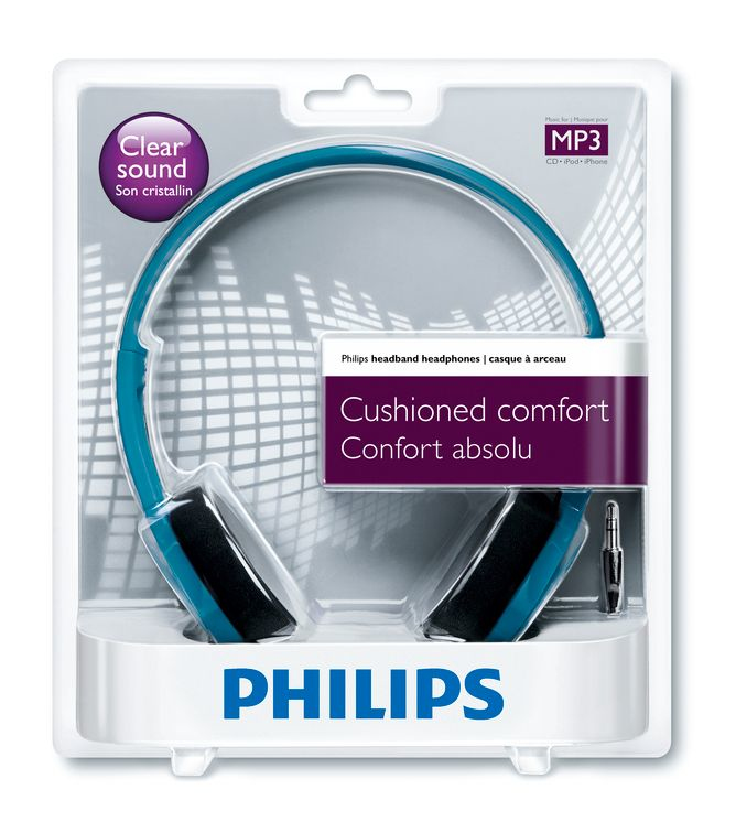 Philips Lightweight Headphones SHL1000BL/10 – image 2